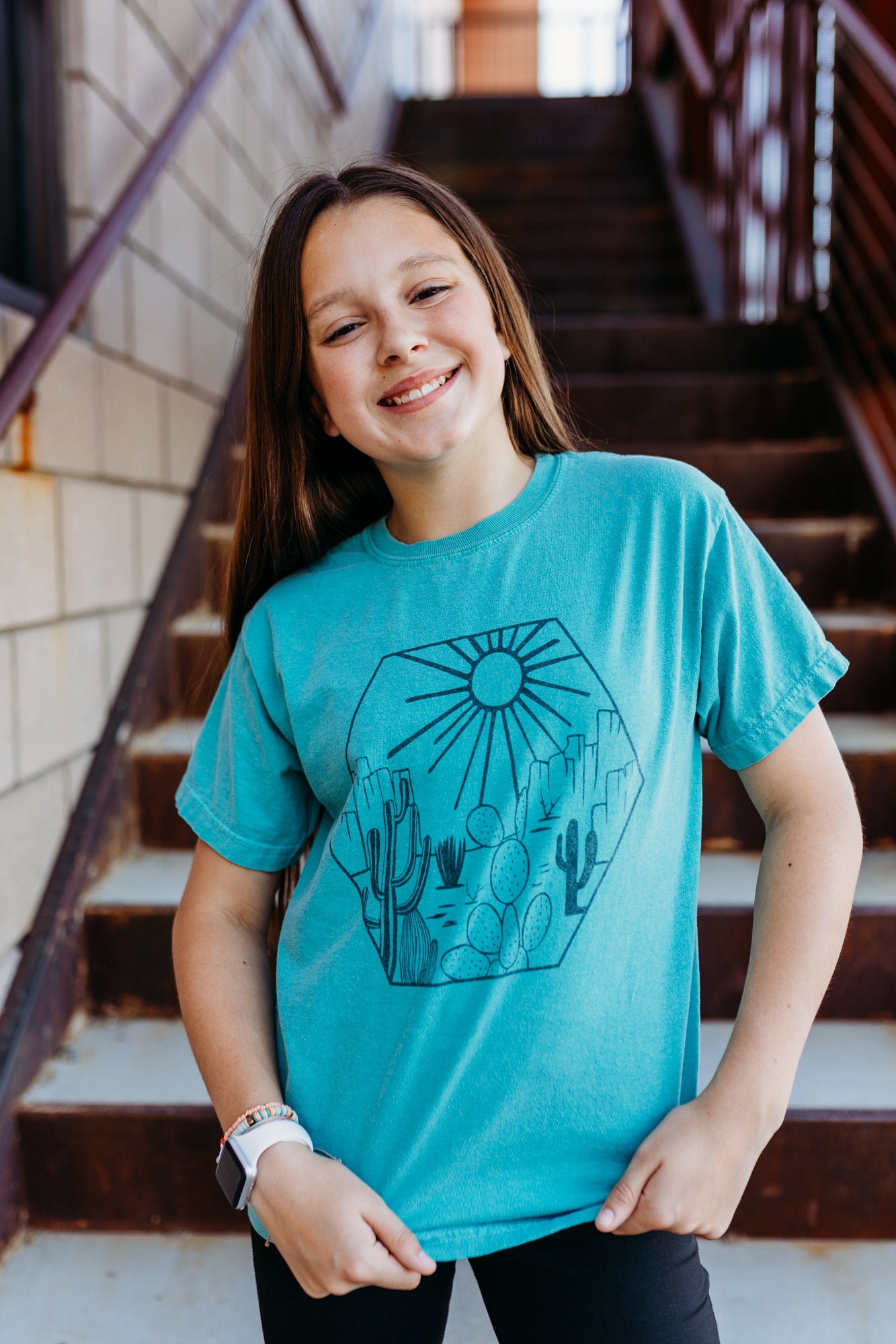 Desert Geometric Kids Tee