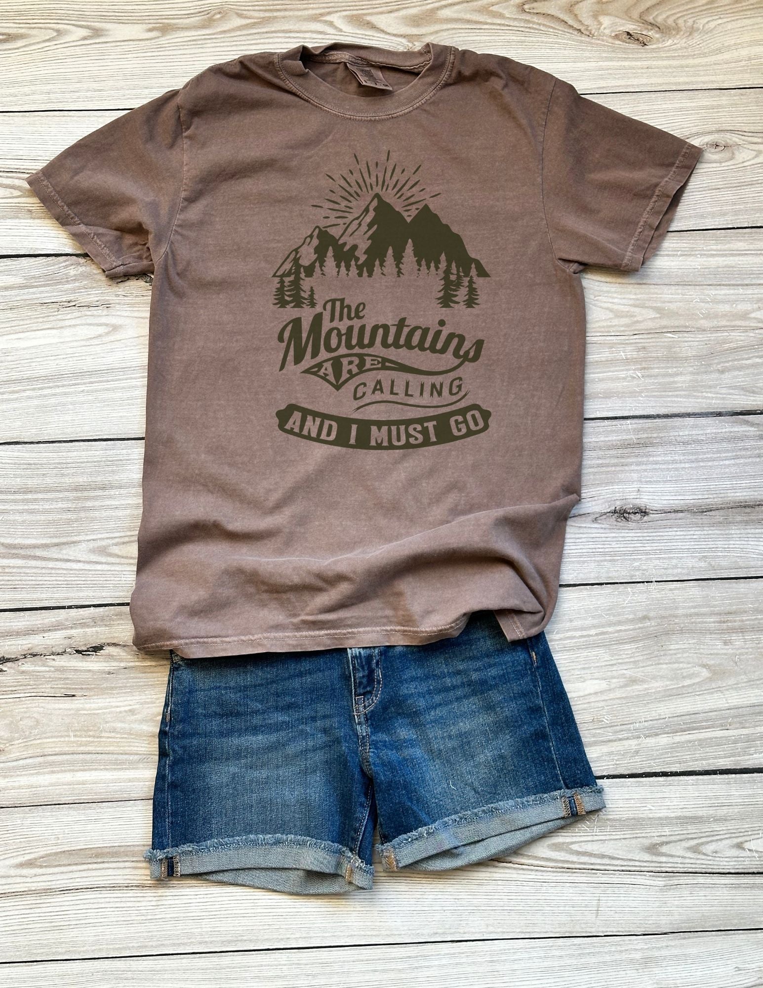 Mountains are Calling and I Must Go (Bold) Tee